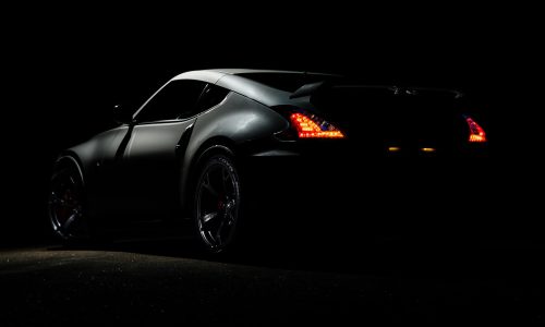 photography of gray sports car
